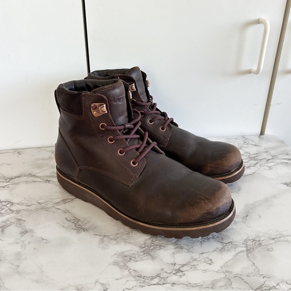 UGG Other - UGG Seton TI Waterproof Leather Boots in Brown for Men Sz 10